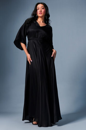 Celine Maxi Dress, Black, image 2